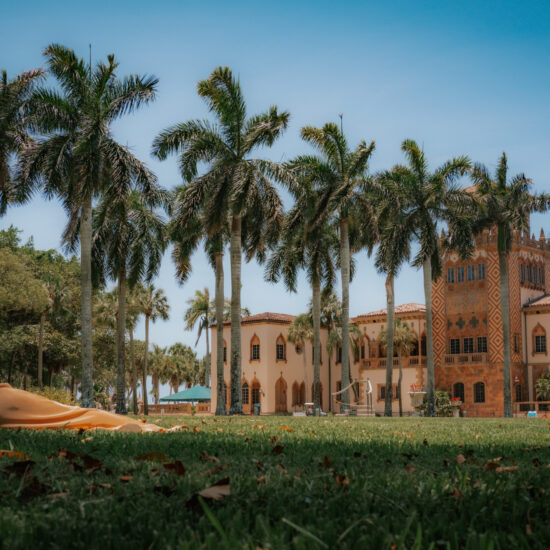 Lounging in front of the Ca D’Zan