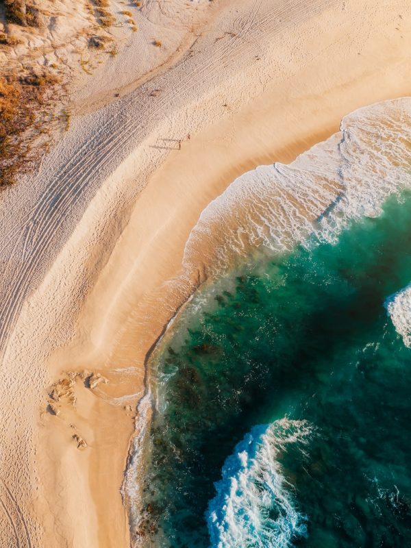 aerial view of beach during daytime